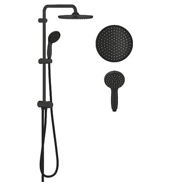 GROHE Vitalio Start System 250 Flex - Duschsystem (wassersparend, 2 Strahlarten, Antikalk-System), matt schwarz, 266802430 im Sale